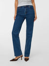 Vero Moda Tessa High Rise Straight Leg Jeans, Dark Blue