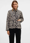 Vero Moda Vigdis Printed Quilted Jacket, Black