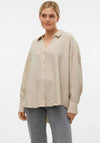 Vero Moda Melaney V Neck Shirt, Beige