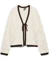 Vero Moda Becca Tie Front Cardigan, Cream