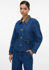 Vero Moda Aline Contrast Denim Jacket, Blue