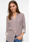 Vero Moda Bumpy Striped Shirt, Wine