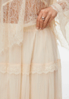 Vero Moda Kinsley Lace Maxi Skirt, Cream