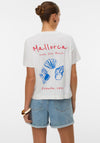 Vero Moda Gina Mallorca Graphic Print T-Shirt, White