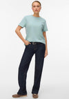 Vero Moda AWARE Naima Basic Round Neck T-Shirt, Blue Glow