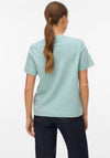 Vero Moda AWARE Naima Basic Round Neck T-Shirt, Blue Glow