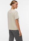 Vero Moda AWARE Naima Basic Round Neck T-Shirt, Beige