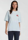 Vero Moda Hailey Oversized Back Graphic T-Shirt, Blue