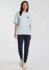 Vero Moda Hailey Oversized Back Graphic T-Shirt, Blue