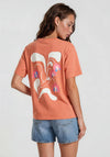 Vero Moda Mariane Flower Back Graphic T-Shirt, Orange