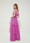 Goa Goa Vestito Lungo Tulle Floor Length Dress, Orchid