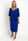 Via Veneto Pippy Peplum Midi Dress, Royal Blue