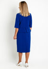 Via Veneto Pippy Peplum Midi Dress, Royal Blue