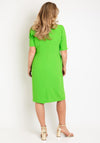Via Veneto Sonia Embellished Side Midi Dress, Green