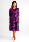 Via Veneto Bolero & Dress Two Piece Outfit, Pink Multi