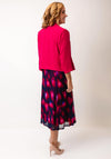 Via Veneto Abstract A-Line Dress & Bolero Set, Pink