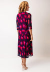 Via Veneto Abstract A-Line Dress & Bolero Set, Pink