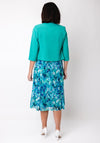Via Veneto Bolero & Dress Two Piece Outfit, Jade Green