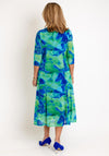 Via Veneto Mamy Polka Dot Dress and Jacket, Green