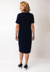 Via Veneto Mila Pencil Dress and Jacket, Navy & White