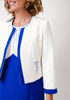 Via Veneto Mila Pencil Dress and Jacket, Royal Blue & White