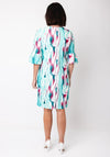 Via Veneto Marble Print Dress, Green