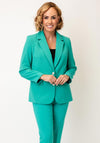Via Veneto Dolores Single Breasted Blazer, Jade Green