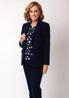 Via Veneto Dolores Single Breasted Blazer, Navy