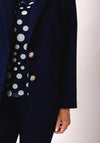 Via Veneto Dolores Single Breasted Blazer, Navy