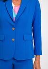 Via Veneto Dolores Single Breasted Blazer, Cornflower