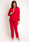 Via Veneto Dolores Single Breasted Blazer, Crimson