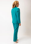 Via Veneto Button Up Blazer, Green