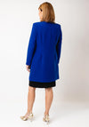 Via Veneto Round Neck Jacket, Blue