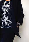 Via Veneto Jersey Jacket and Trousers Suit, Navy