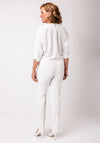 Via Veneto Satin Feel Blouse, White