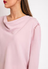 Via Veneto Puff Shoulder Top, Blush