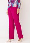 Via Veneto Straight Leg Trousers, Pink