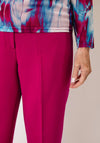 Via Veneto Straight Leg Trousers, Pink