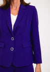 Via Veneto Dolores Single Breasted Blazer, Purple