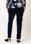 Via Veneto Sarah Tailored Slim Leg Trousers, Navy