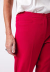 Via Veneto Sarah Slim Leg Trousers, Pink