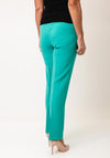 Via Veneto Sarah Slim Leg Trousers, Jade Green