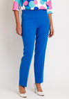 Via Veneto Sarah Tailored Slim Trousers, Cornflower