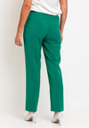 Via Veneto Sarah Tailored Slim Trousers, Green