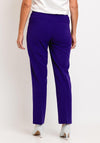 Via Veneto Sarah Tailored Slim Trousers, Purple