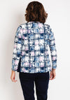 Via Veneto Abstract Print Jacket & Top Twinset, Pink Navy