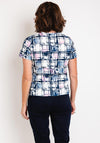 Via Veneto Abstract Print Jacket & Top Twinset, Pink Navy