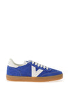 Victoria Berlin Cyclist Split Leather Retro Trainers, Royal Blue
