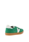 Victoria Berlin Cyclist Split Leather Retro Trainers, Forest Green