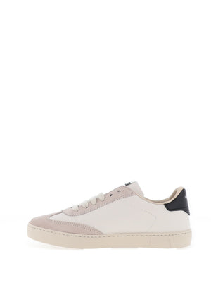 Victoria Womens Berlin Leather Trainers, White and Black